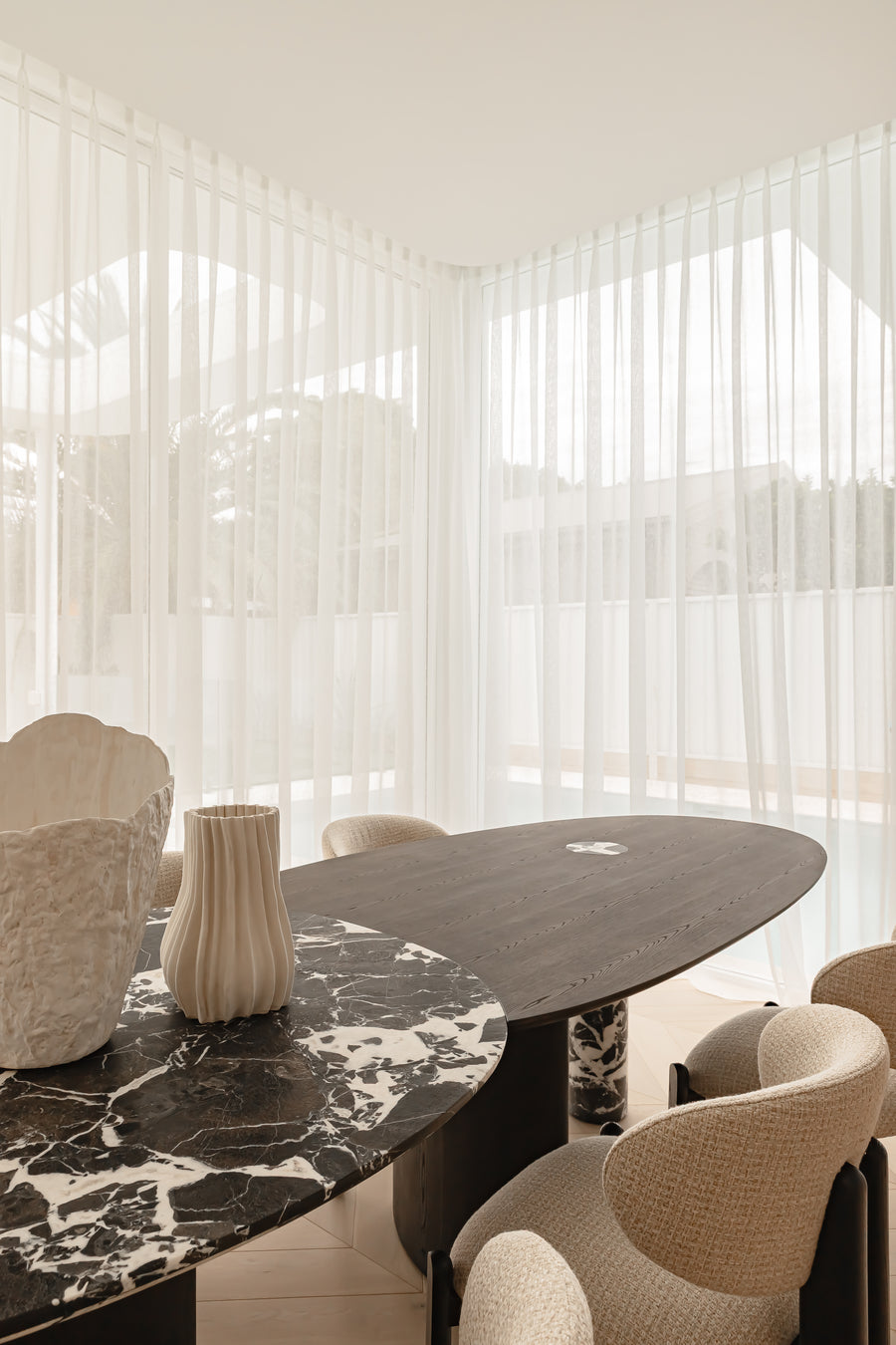 Xander Dining Table - Truffle