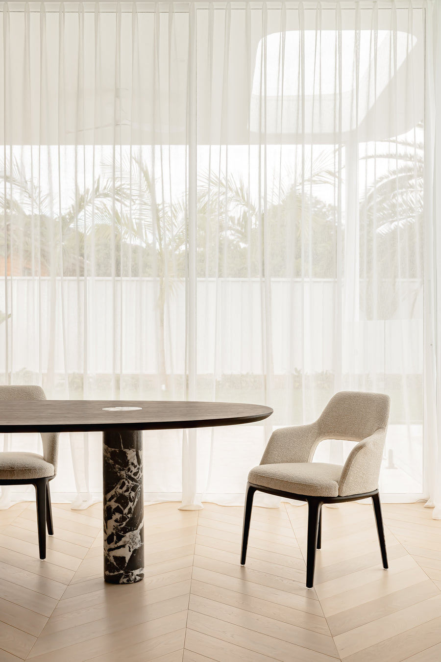 Xander Dining Table - Truffle