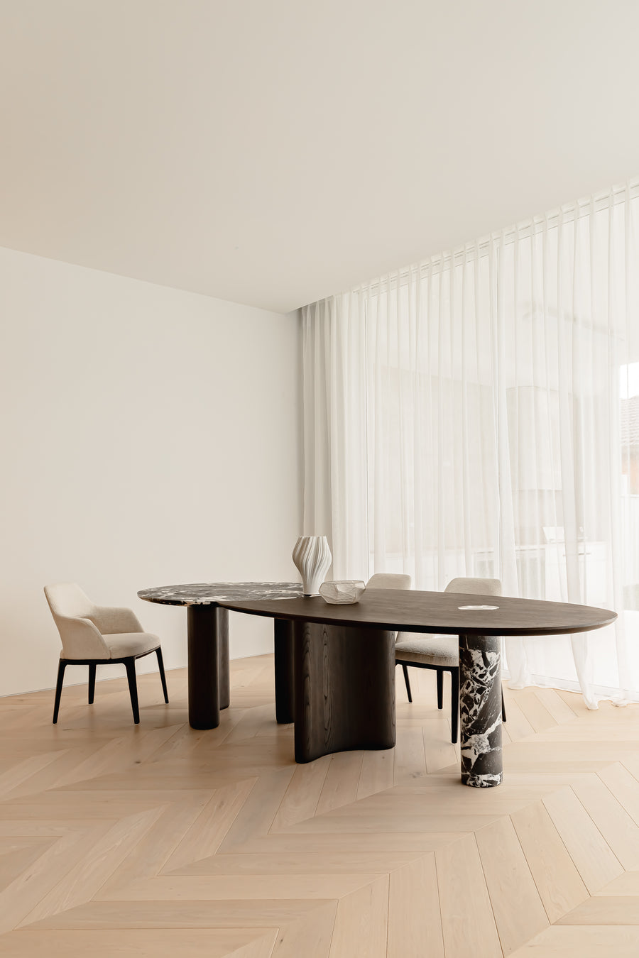 Xander Dining Table - Truffle